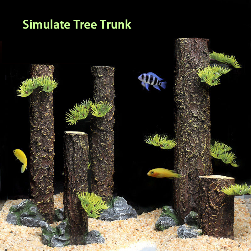 Aquarium Plant Root Tabs - Résine d'aquarium coulant bois Simulation d'aquarium