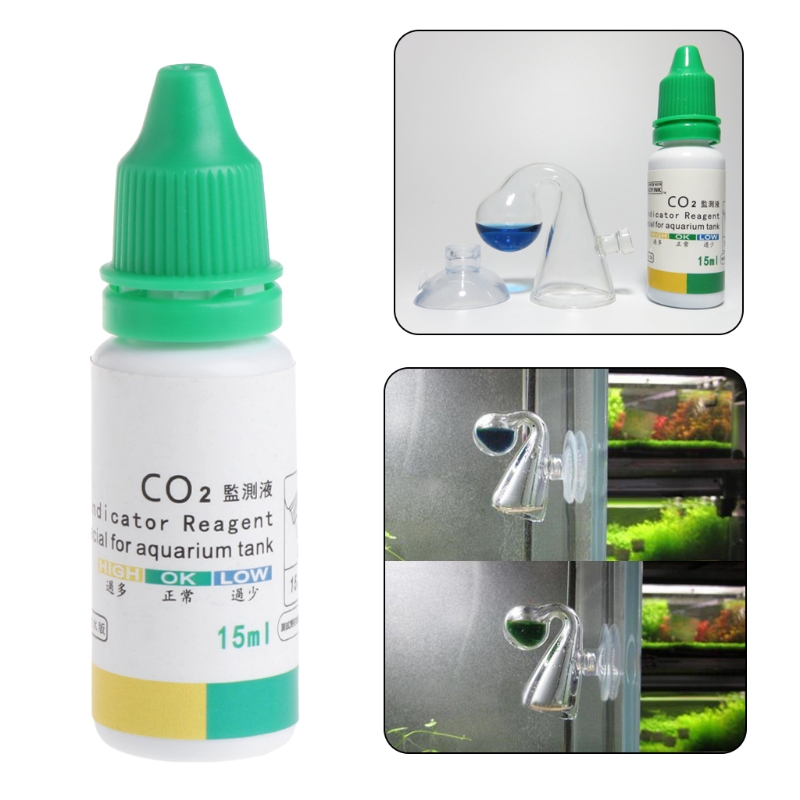 Glass Co2 Drop Checker - Vérificateur de gouttes de verre diffuse