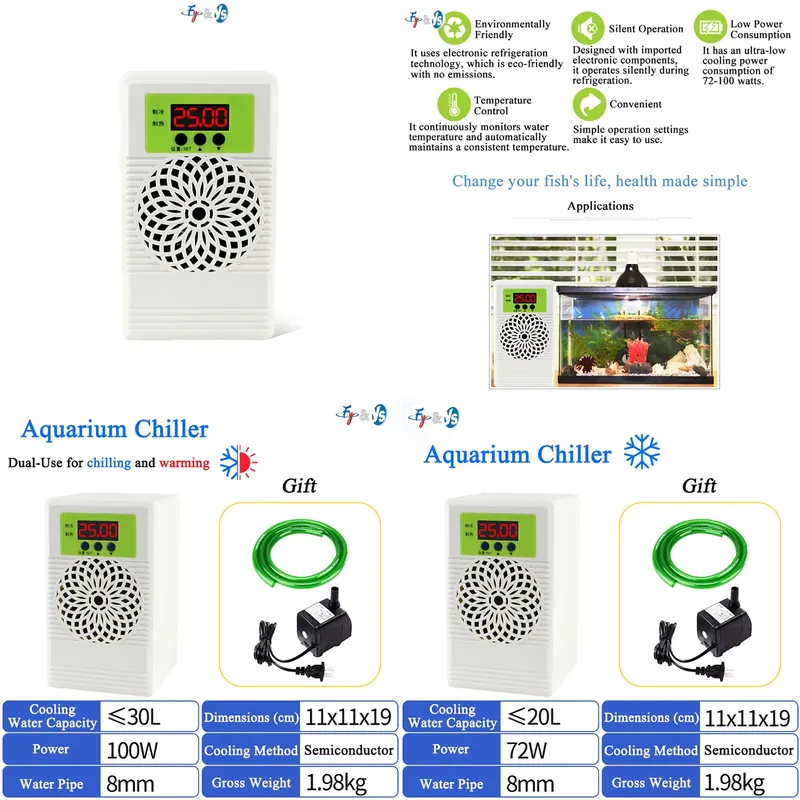 Planted Aquarium Water Temperature - Système de refroidissement pour aquarium, réservoir