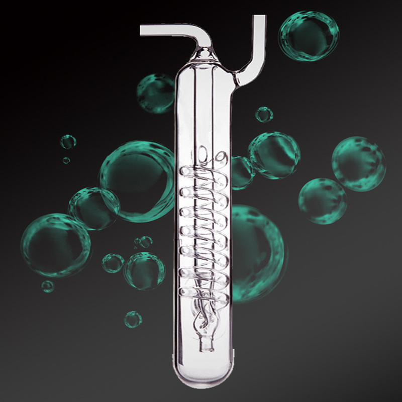 Glass Co2 Drop Checker - Enregistreur de bulles en spirale pour
