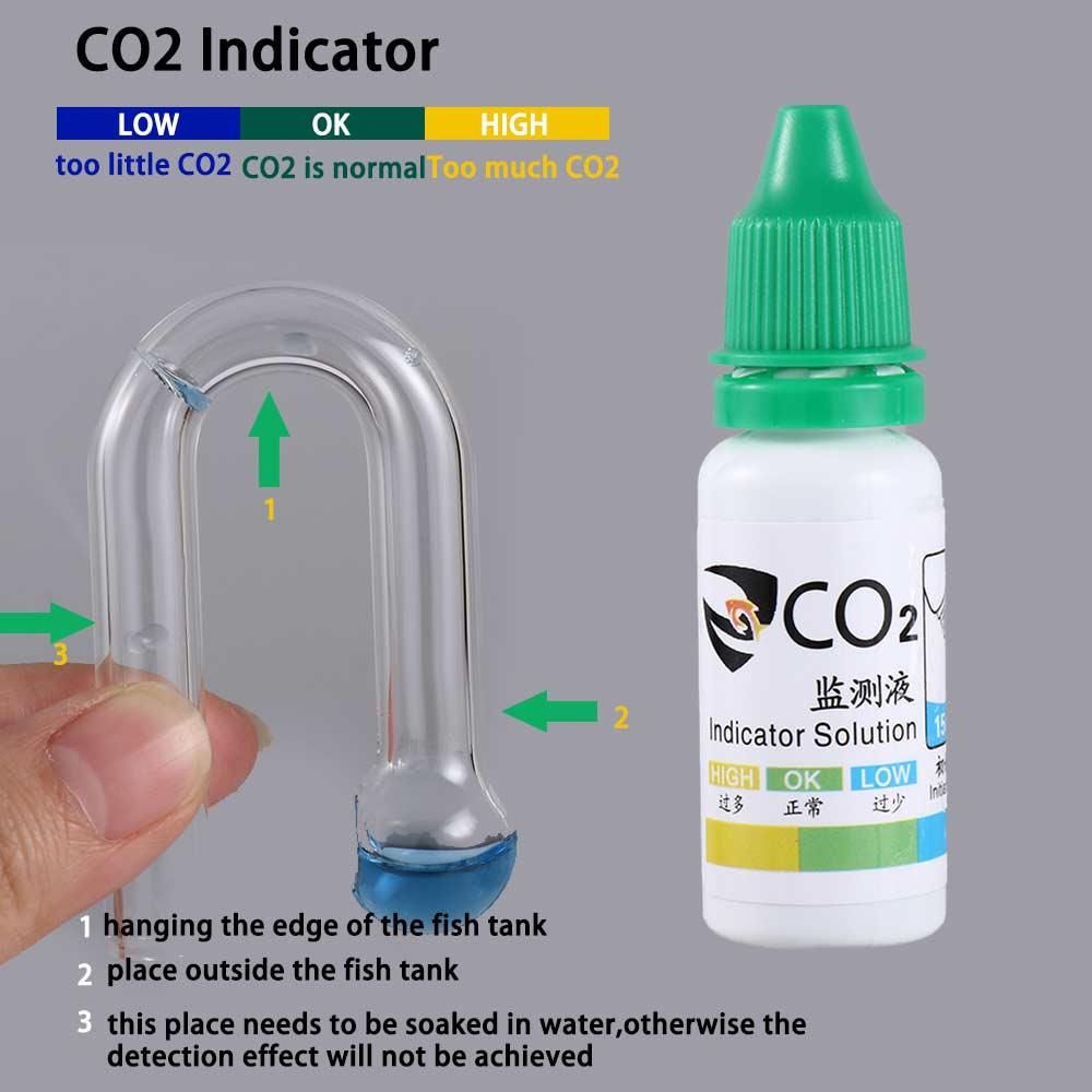 Glass Co2 Drop Checker - Testeur de qualité de l'eau pour