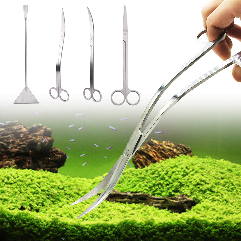 Planted Aquarium Maintenance Kit - Accessoires d'aquarium en acier inoxydable dur,