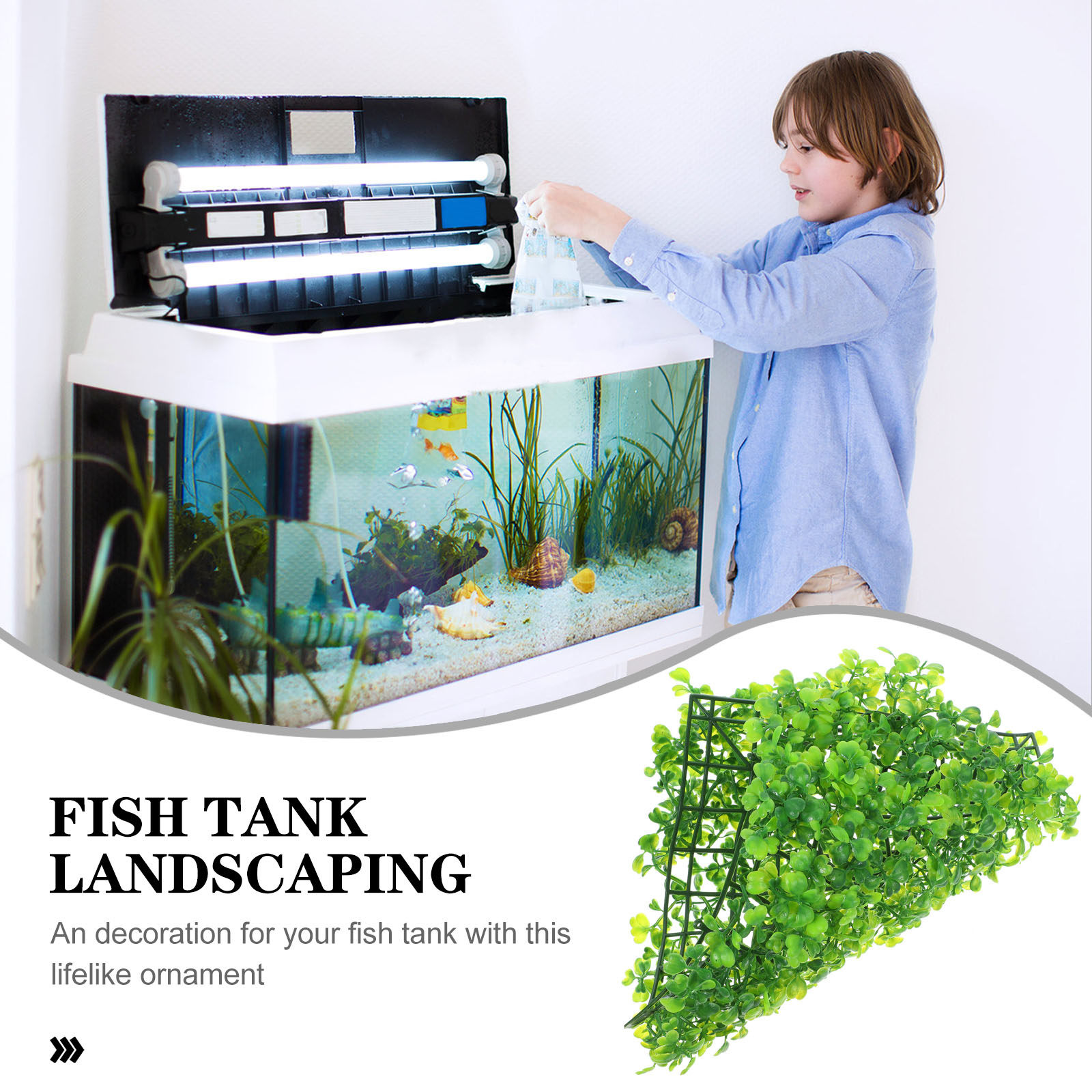 Plantes artificielles réaliste - Aquarium Planted Fish Tank avis et prix